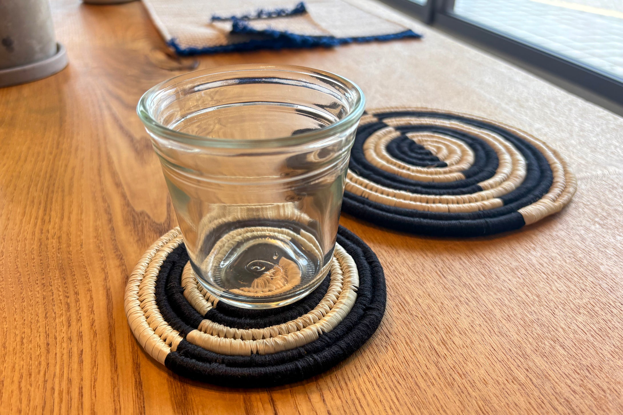 Sabai Coaster Checker Black